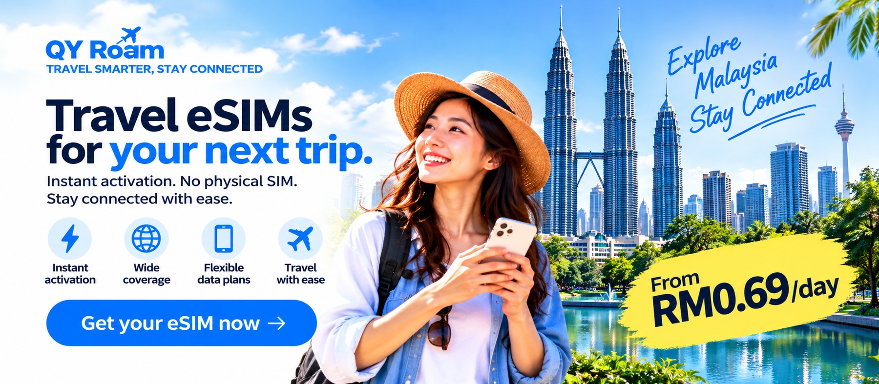 QY Roam travel eSIM offer